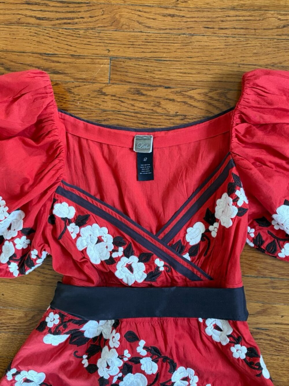 Embroidered Flower Blouse - Picture 2 of 4
